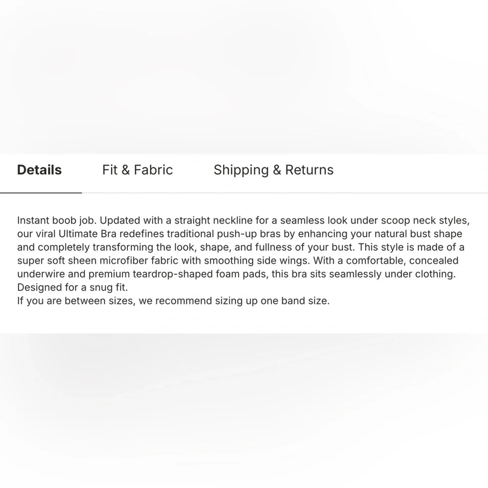 Skims Balconette Push-Up Bra 36D - Picture 6 of 7